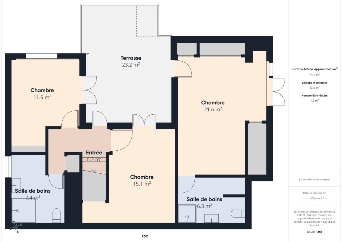 Plan villa bas de villa